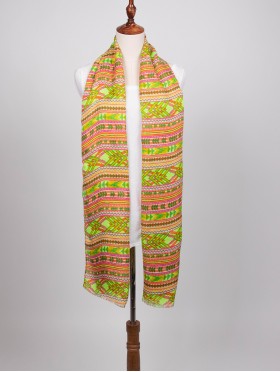 MULTI TRIBAL LINEN SCARF